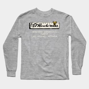 Retro Vintage El Rancho Hotel and Casino Las Vegas Long Sleeve T-Shirt